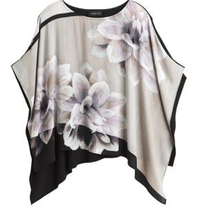 ALLURING FLORAL PONCHO